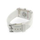 Emporio Armani Ladies' White Rectangular Dial Watch with Silicone Strap - AR0498